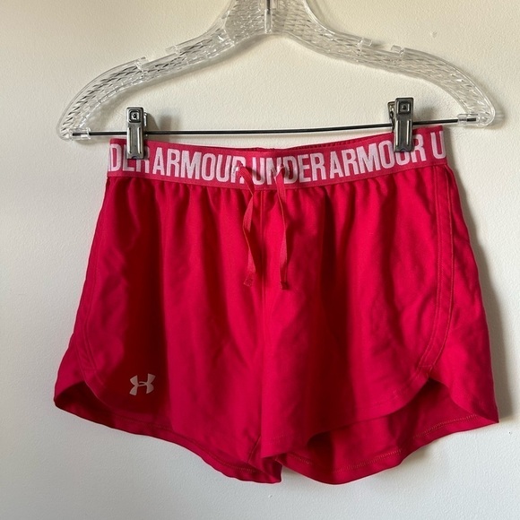 Under Armour Pink  Workout Shorts - Picture 1 of 3